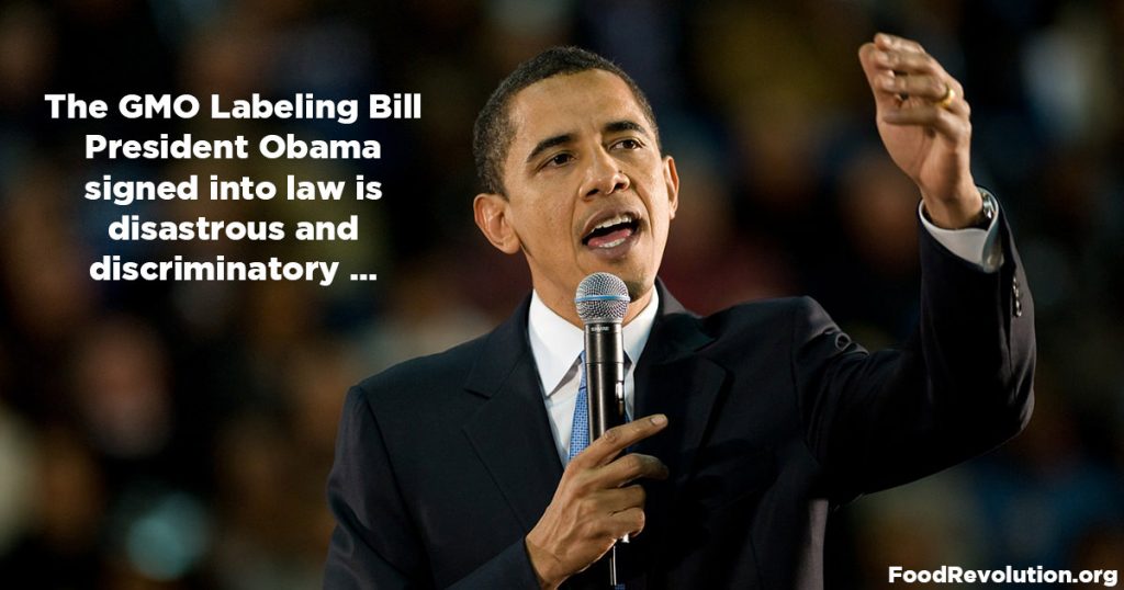 GMO labeling bill signed by Obama discriminatory