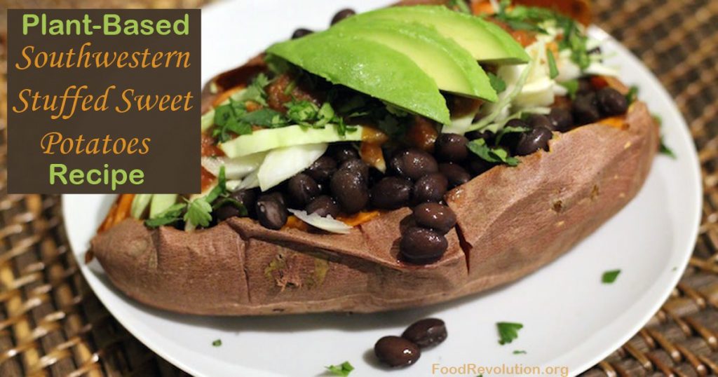 Plant-Based Southwestern Stuffed Sweet Potatoes