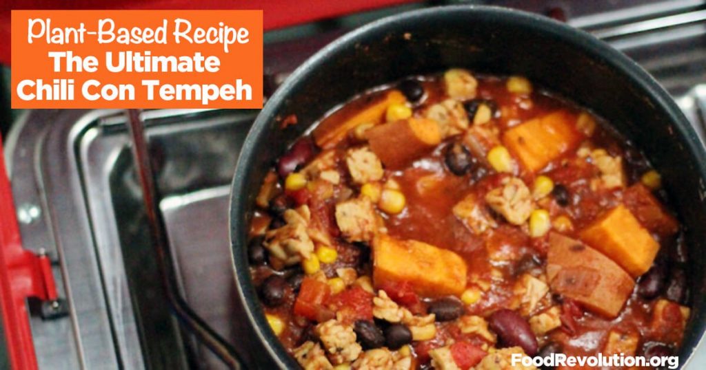 Plant-based recipe for Chili Con Tempeh