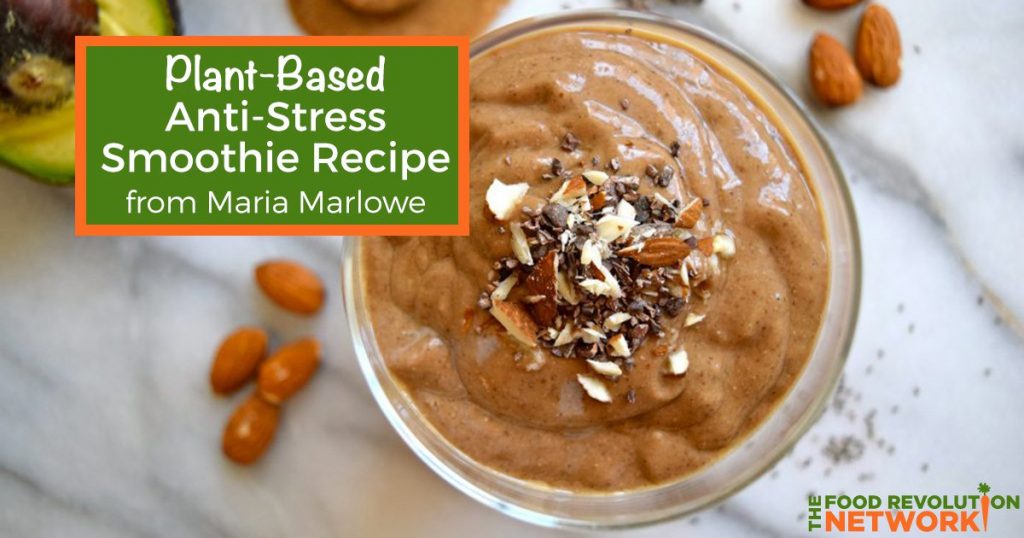 Plant-based recipe for an anti-stress smoothie