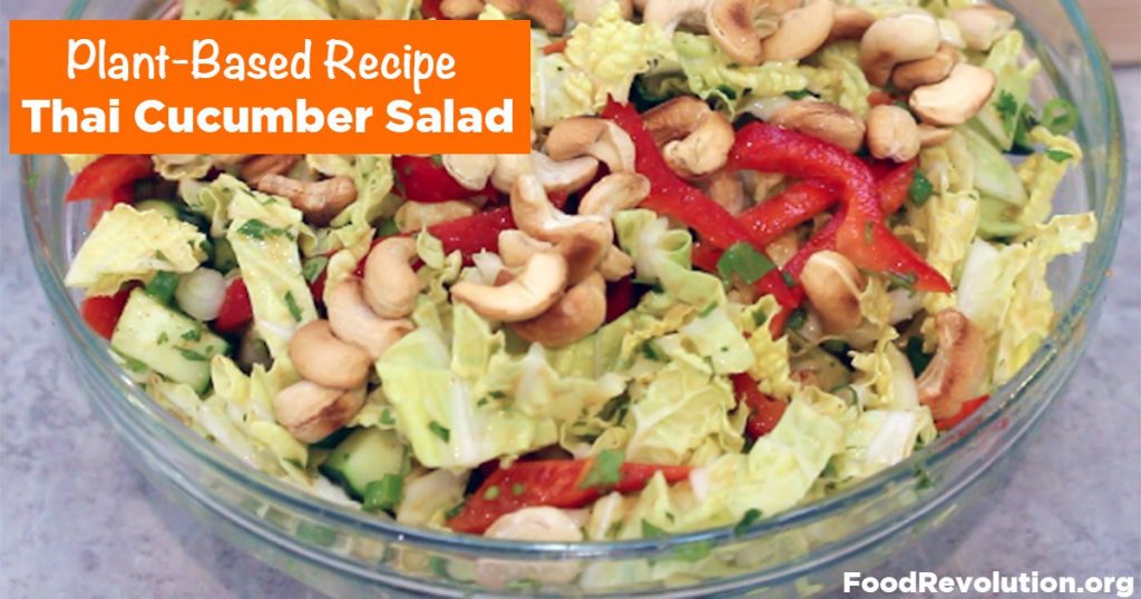 Plant-based recipe for Thai Cucumber Salad