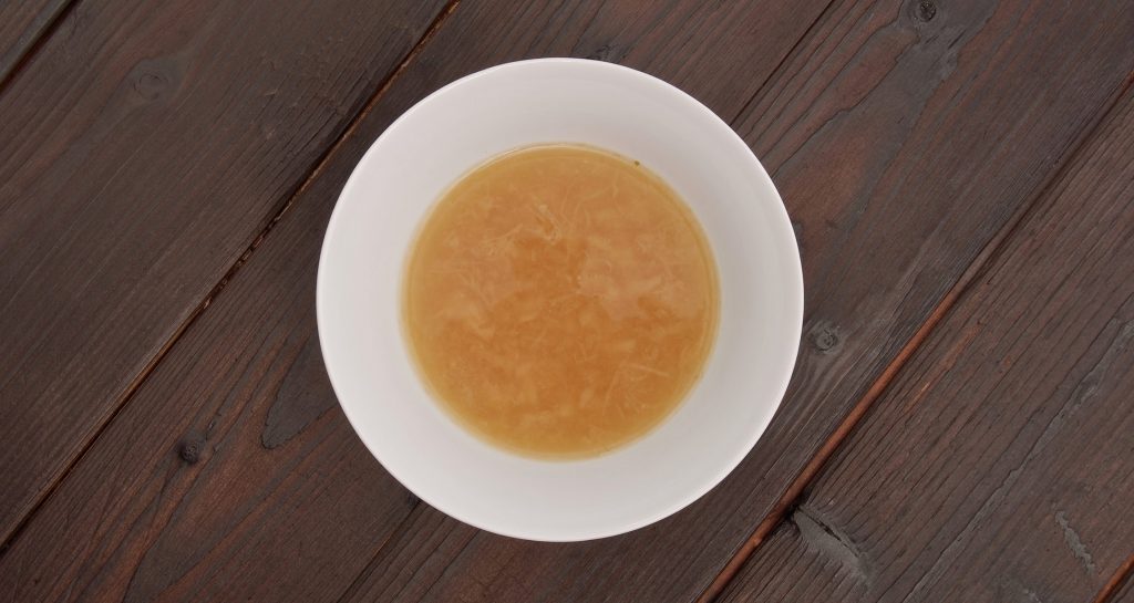 bone broth in a bowl