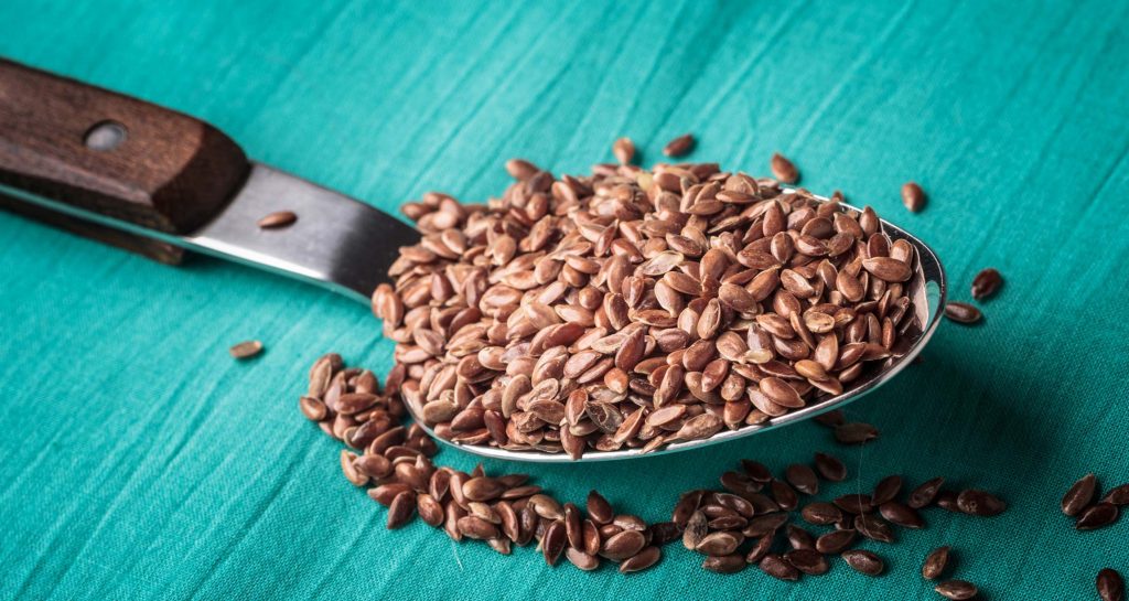 spoonful of flaxseeds