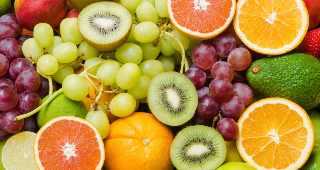 display of various fruits