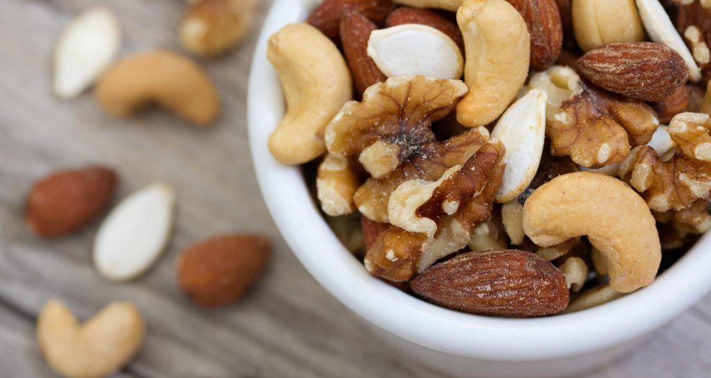 bowl of assorted nuts