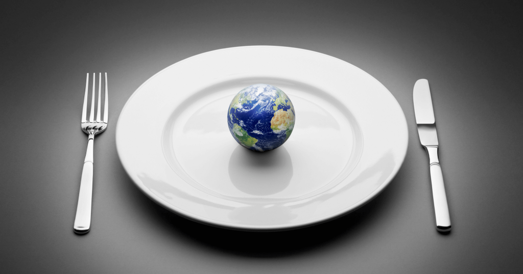 Earth on a plate